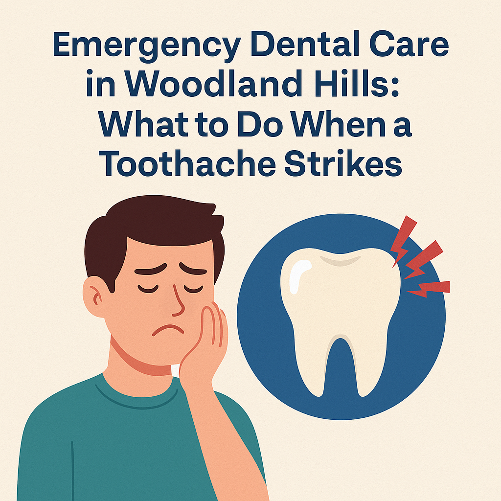 Emergency dental care treatment for severe tooth pain in Woodland Hills.
