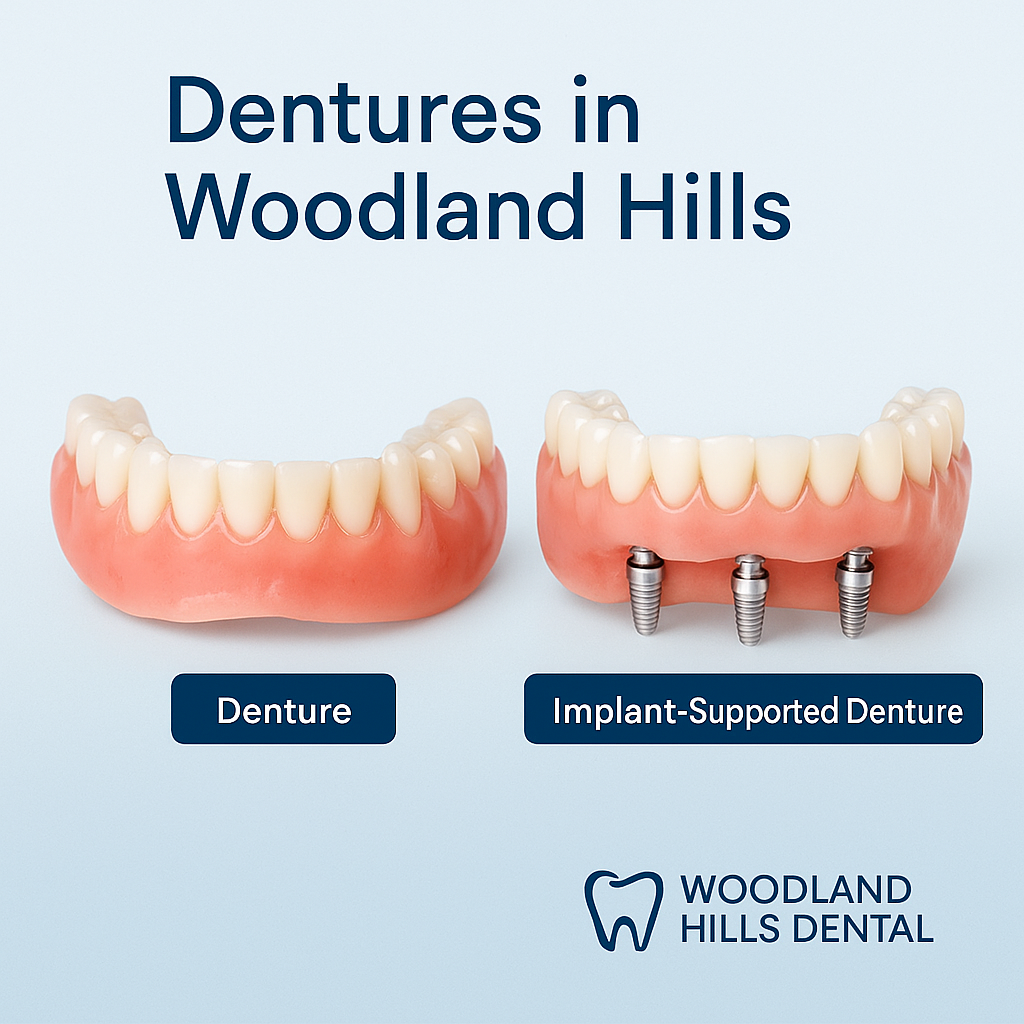 Denture solutions by Dr. Alexander Visot in Woodland Hills